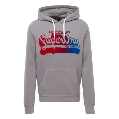 Superdry Tréning póló kék / szürke farmer / cseresznyepiros