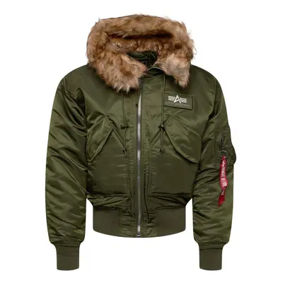 ALPHA INDUSTRIES Téli dzseki '45P' olíva / fehér