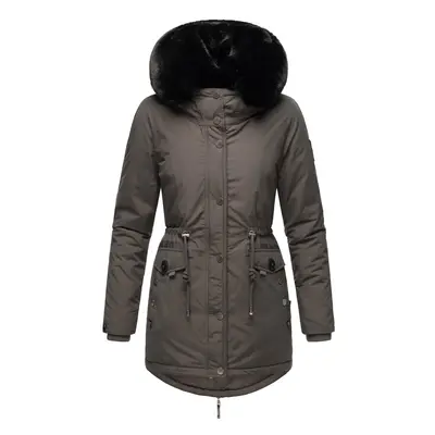 NAVAHOO Téli parka 'Sweety Deluxe' antracit / fekete