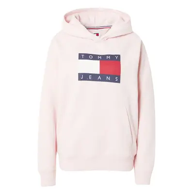 Tommy Jeans Tréning póló tengerészkék / pasztell-rózsaszín / piros / fehér