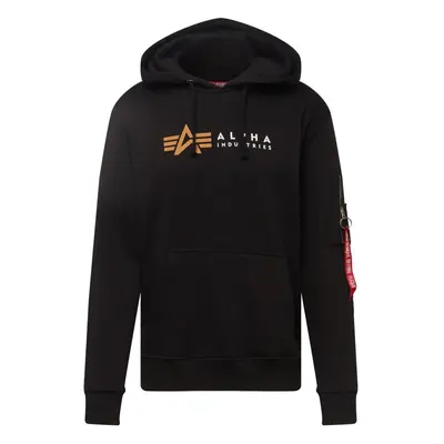 ALPHA INDUSTRIES Tréning póló narancs / piros / fekete / fehér