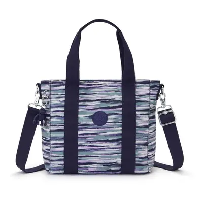 KIPLING Shopper táska 'Asseni' sötétkék / menta / világos-rózsaszín / fehér