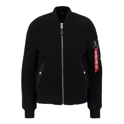 ALPHA INDUSTRIES Polár dzseki vérvörös / fekete