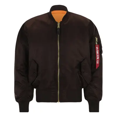 ALPHA INDUSTRIES Átmeneti dzseki 'MA-1' sötét barna / narancs / tűzpiros / fehér