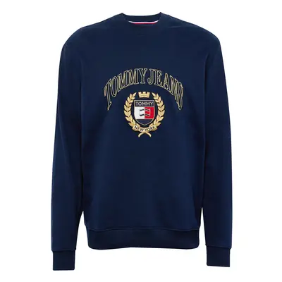 Tommy Jeans Tréning póló tengerészkék / sötétsárga / rubinvörös / fehér