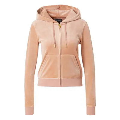 Juicy Couture Tréning dzseki 'ROBERTSON' cappuccinobarna / fehér