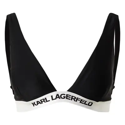 Karl Lagerfeld Bikini felső fekete / fehér