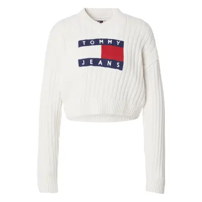 Tommy Jeans Pulóver tengerészkék / piros / fehér