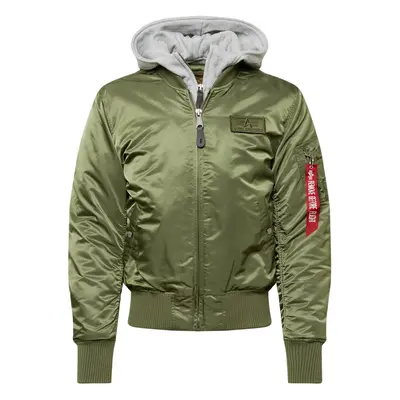 ALPHA INDUSTRIES Átmeneti dzseki 'MA-1 D-Tec' szürke melír / zöld