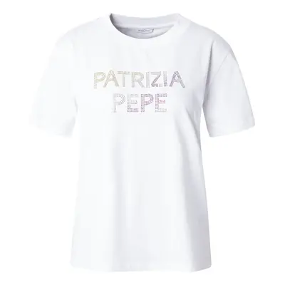 PATRIZIA PEPE Póló 'MAGLIA' sárga / lila / fehér