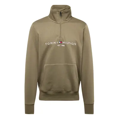 TOMMY HILFIGER Tréning póló tengerészkék / khaki / piros / fehér