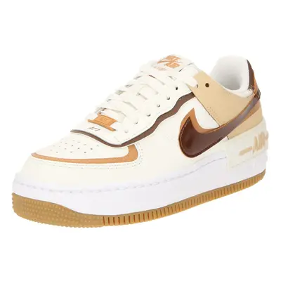 Nike Sportswear Rövid szárú sportcipők 'AF1 SHADOW' elefántcsont / karamell / mokka / sötét barn