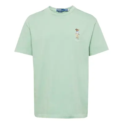 Polo Ralph Lauren Póló világoskék / barna / menta / fehér