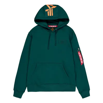 ALPHA INDUSTRIES Tréning póló sárga / sötétzöld