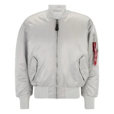 ALPHA INDUSTRIES Átmeneti dzseki 'MA-1' világosszürke / bíbor / fehér