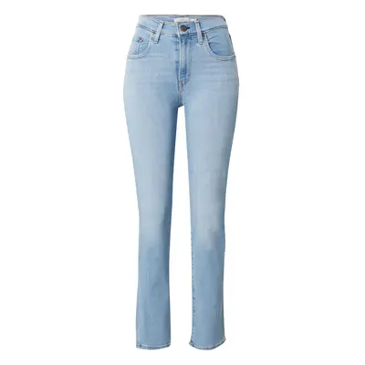 LEVI'S ® Farmer '724 High Rise Straight' kék farmer / világosbarna