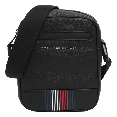 TOMMY HILFIGER Válltáska 'TRANSIT' tengerészkék / vérvörös / fekete / fehér