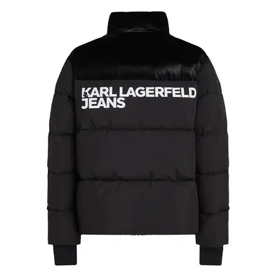 KARL LAGERFELD JEANS Téli dzseki fekete / fehér