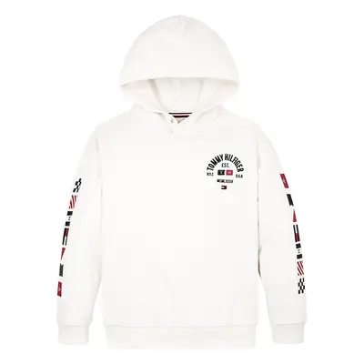 TOMMY HILFIGER Tréning póló piros / fekete / fehér