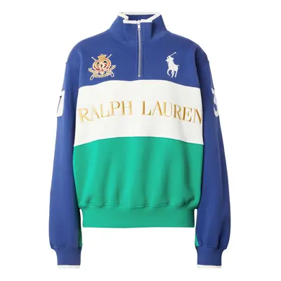 Polo Ralph Lauren Tréning póló kék / arany / zöld / fehér