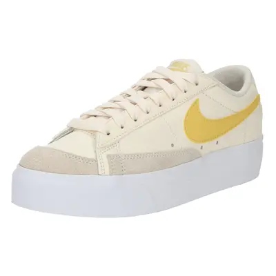 Nike Sportswear Rövid szárú sportcipők 'Blazer' elefántcsont / sötét bézs / sárga