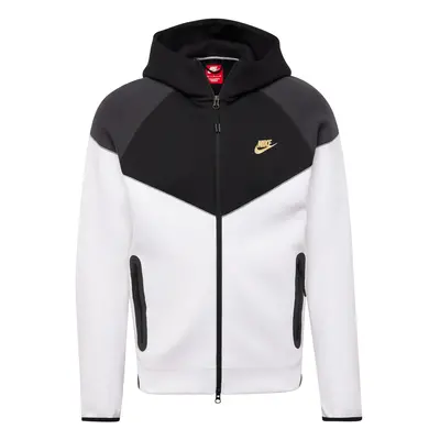 Nike Sportswear Tréning dzseki ' TCH FLEECE' arany / sötétszürke / fekete / fehér