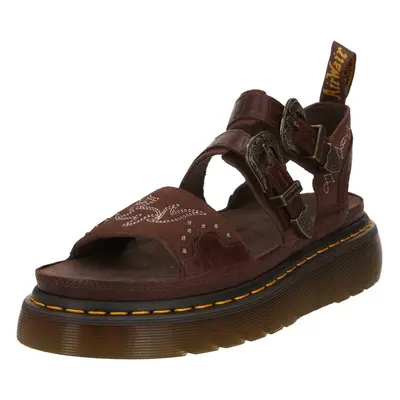 Dr. Martens Szandálok 'Gryphon Quad' sötét barna / fehér