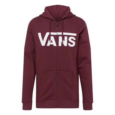 VANS Tréning dzseki burgundi vörös / fehér