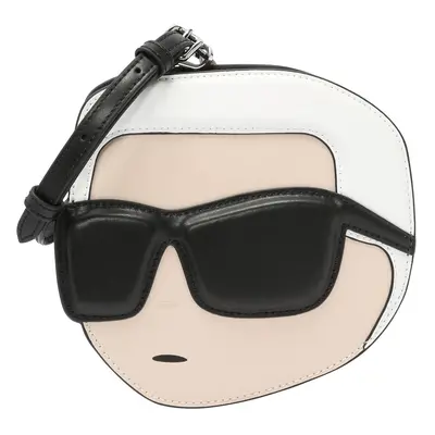 Karl Lagerfeld Válltáska 'IKONIK 2.0' testszínű / fekete / fehér