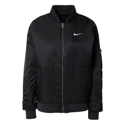 Nike Sportswear Átmeneti dzseki fekete / fehér