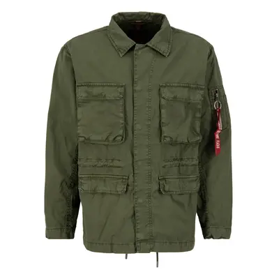 ALPHA INDUSTRIES Átmeneti dzseki olíva / vérvörös / fehér