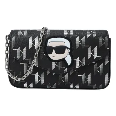 Karl Lagerfeld Válltáska 'Ikonik 2.0' bézs / fekete / fehér