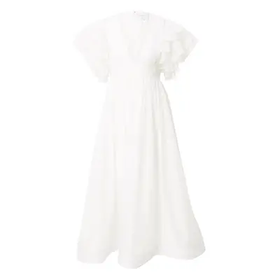 Coast Ruha 'Ivory Mega Ruffle Full Skirted Dress' piszkosfehér