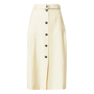 TOMMY HILFIGER Szoknyák 'TOMMY HILFIGER X ABOUT YOU BUTTONED MIDI SKIRT' bézs