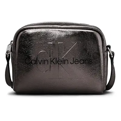 Calvin Klein Jeans Válltáska ezüstszürke / fekete