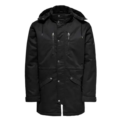 Only & Sons Téli parka 'Klaus' fekete