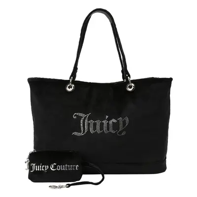 Juicy Couture Shopper táska 'Kimberly' fekete / ezüst