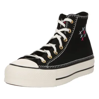 CONVERSE Magas szárú sportcipők 'CHUCK TAYLOR ALL STAR' bézs / rózsaszín / fekete / fehér