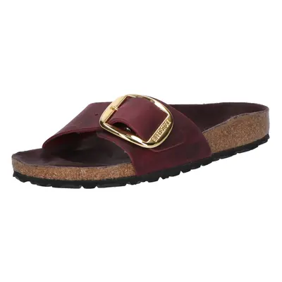 BIRKENSTOCK Papucs 'Madrid Big Buckle' borvörös