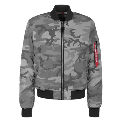 ALPHA INDUSTRIES Átmeneti dzseki 'MA-1 VF 59' szürke / sötétszürke / rubinvörös / fekete