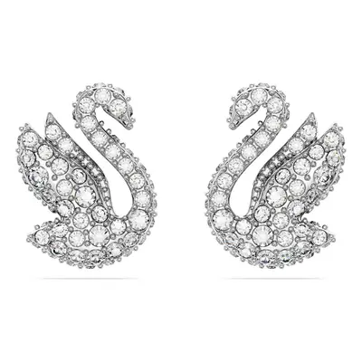 Swarovski Fülbevalók 'Swan stud earrings' ezüst / átlátszó