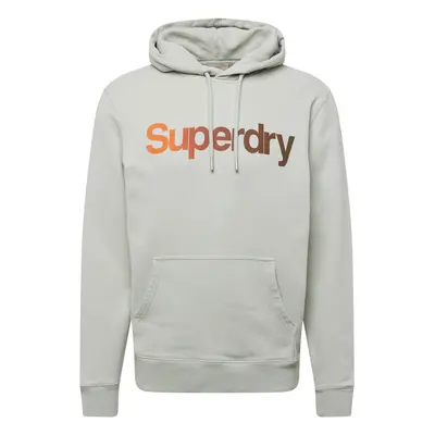 Superdry Tréning póló világosszürke / narancs