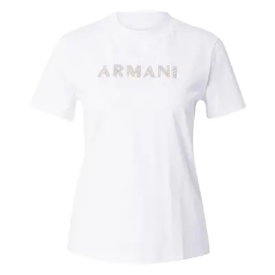 ARMANI EXCHANGE Póló arany / ezüst / fehér