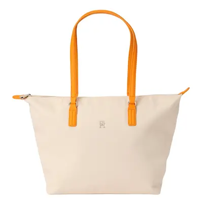 TOMMY HILFIGER Shopper táska 'POPPY' világos bézs / narancs