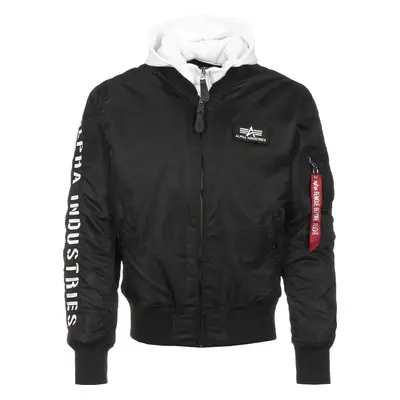 ALPHA INDUSTRIES Átmeneti dzseki piros / fekete / fehér