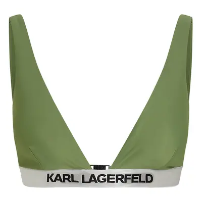 Karl Lagerfeld Bikini felső szürke / fekete / fehér