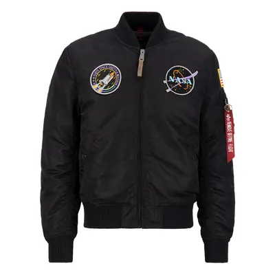 ALPHA INDUSTRIES Átmeneti dzseki 'NASA' világoskék / világoslila / piros / fekete