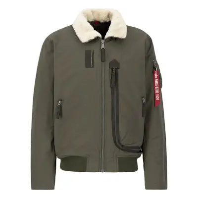 ALPHA INDUSTRIES Átmeneti dzseki olíva / gyapjúfehér