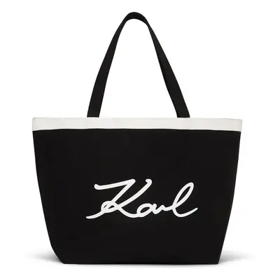 Karl Lagerfeld Shopper táska fekete / fehér