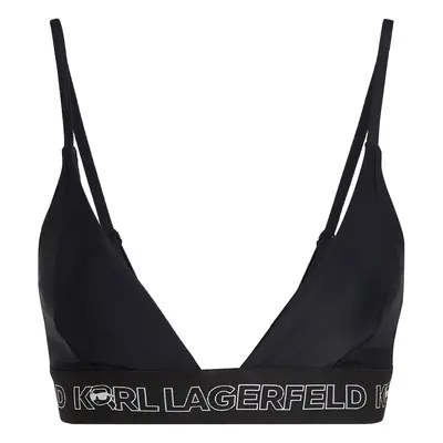 Karl Lagerfeld Bikini felső fekete / fehér